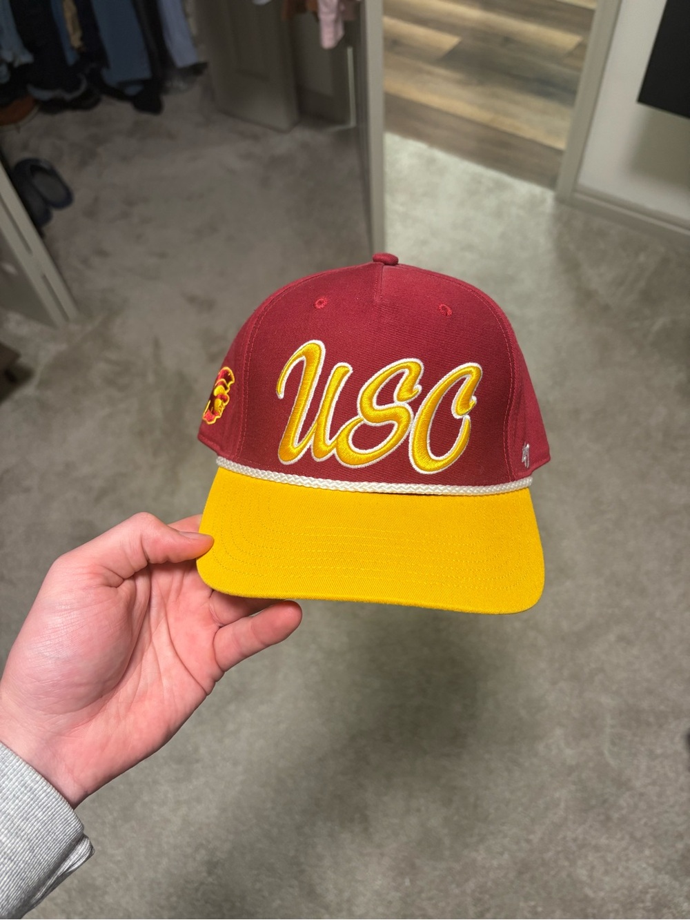 USC Two-Tone Rope Baseball Cap - Cardinal & Gold